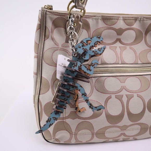 Coach Large Rexy Dinosaur Keychain Bag Charm - Picture 4 of 4